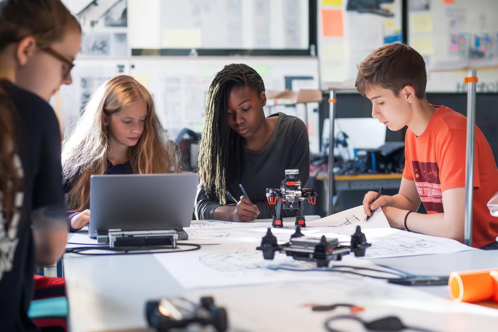 STEM researchers in the lab