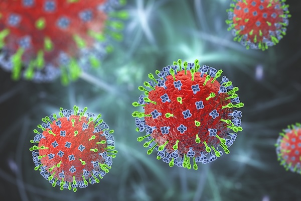 Computer illustration of a virus