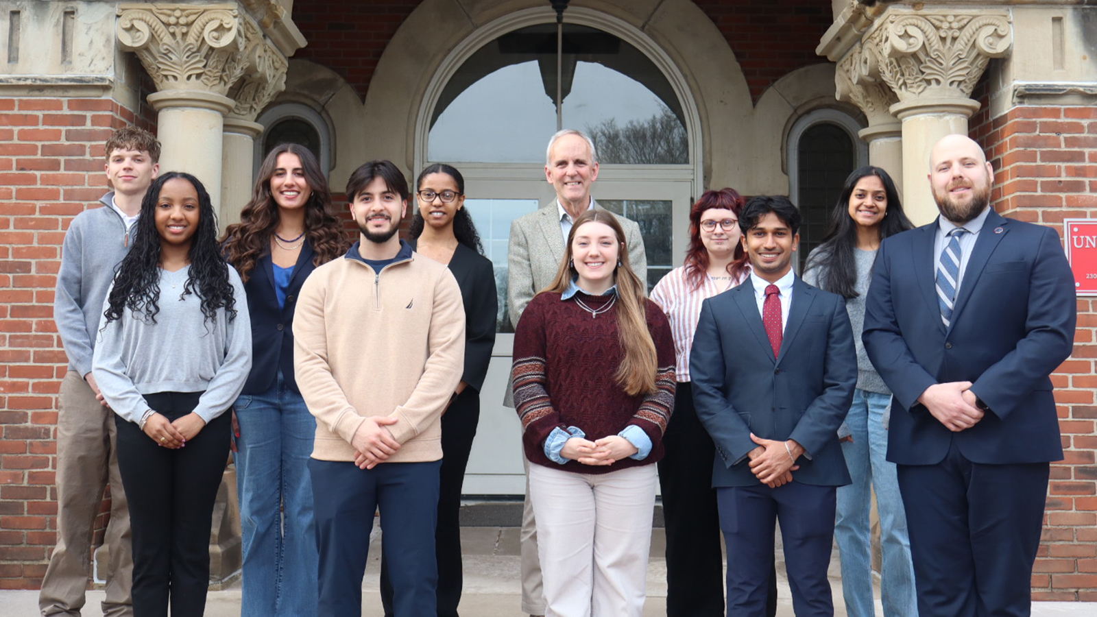 Arts and Sciences Dean's Student Advisory Board members with Dean David Horn