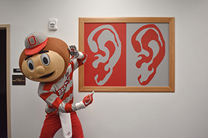 Brutus at the Speech-Language-Hearing Clinic 