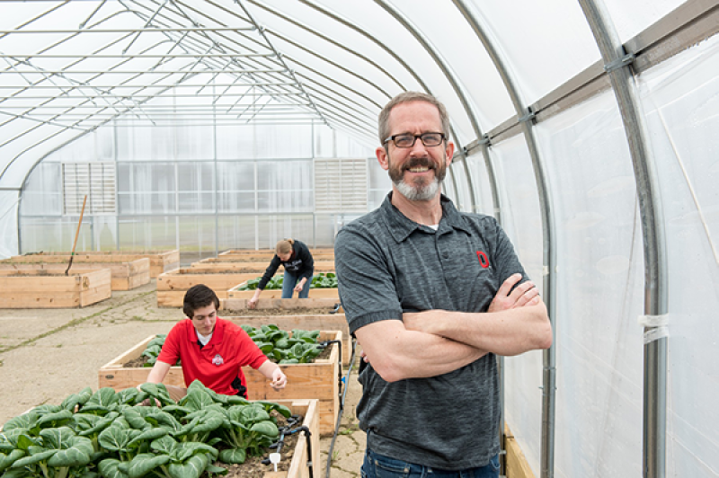 Kip Curtis at microfarm Kip Curtis at microfarm