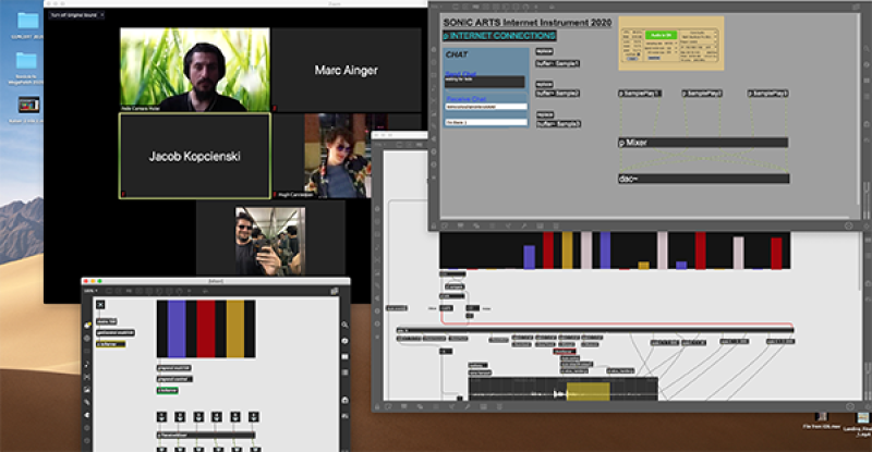 In March 2020, the Sonic Arts Ensemble performs in real time