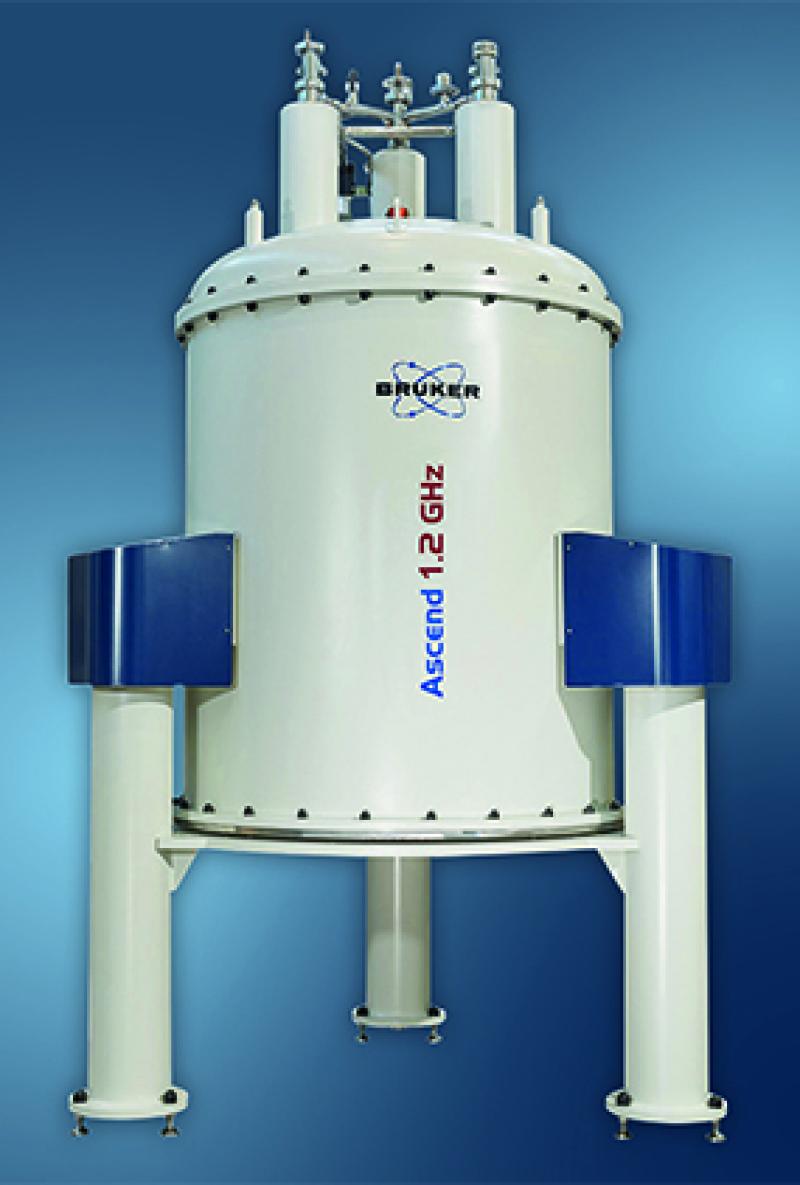 1.2 GHz magnet that will be the center piece of the new National Gateway Ultrahigh Field NMR Center. 1.2 GHz magnet that will be the center piece of the new National Gateway Ultrahigh Field NMR Center.
