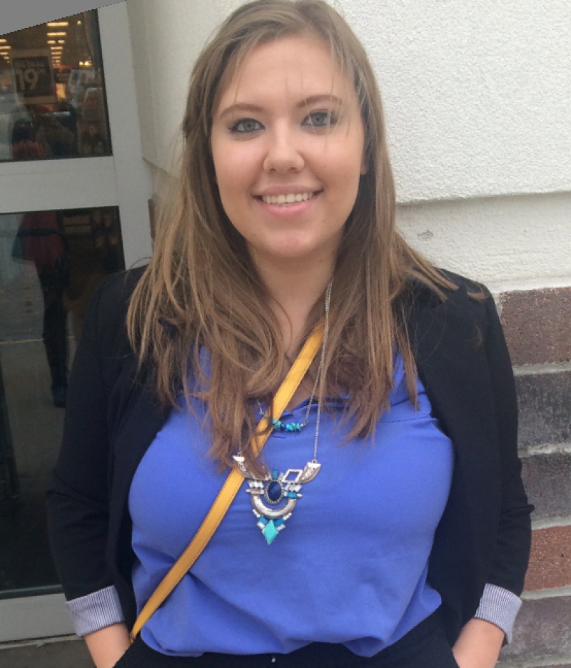 Ashley Meece, a second-year political science major Ashley Meece, a second-year political science major