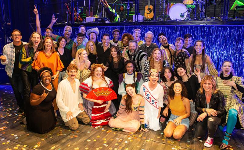 Cast with The Go-Go's Cast with The Go-Go's