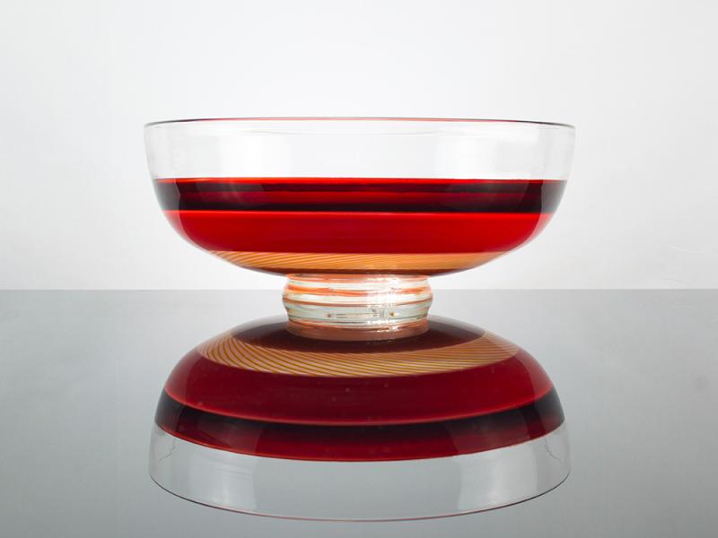 Handmade glass cloud sculptures by Jonathan Capps A glass bowl made by Jonathan Capps