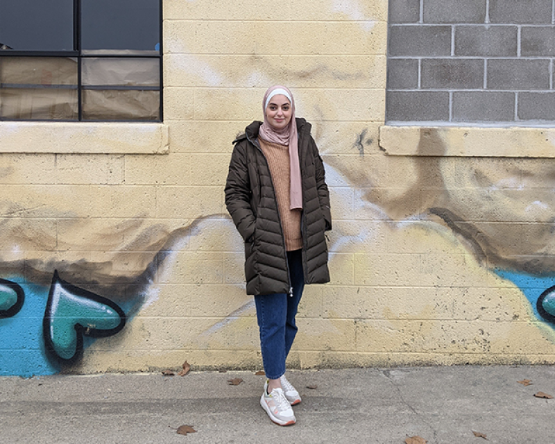 Loulwa Alkaisi outside Wild Goose studio Loulwa Alkaise outside Wild Goose studio