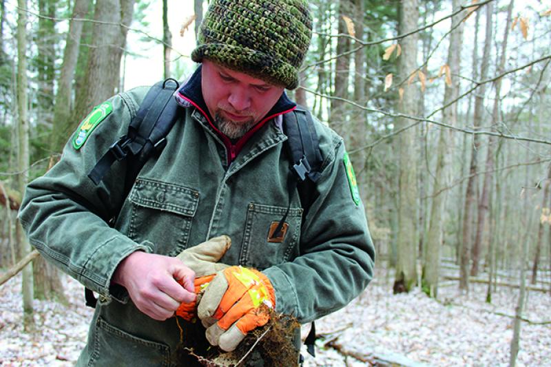 ODNR preserve manager Josh Deemer teamed up with students to teach the ins and outs of preservation, from dumpsite cleanup and trail maintenance to managing invasive species and other pests, all the while sharing the history and lore of the land.