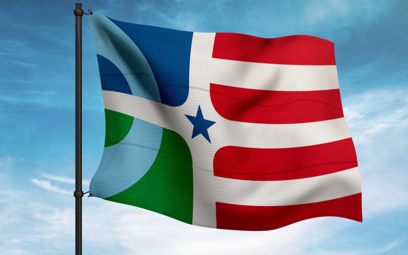 The People's Flag of Columbus, created by Paul Nini, professor of design The People's Flag of Columbus, created by Paul Nini, professor of design
