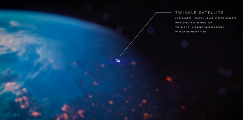 Twinkle satellite with Earth backdrop. Courtesy Blue Skies Space Ltd. Twinkle satellite with Earth backdrop. Courtesy Blue Skies Space Ltd.