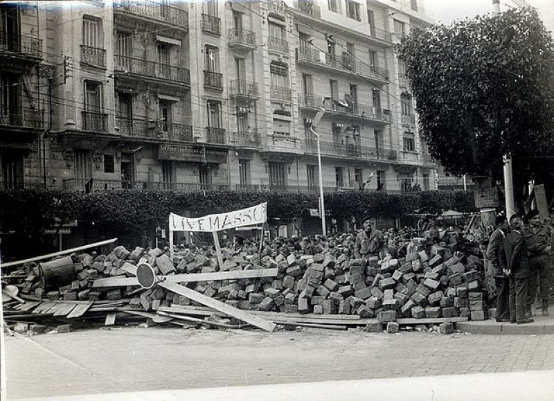 Barricades in Algeria Barricades in Algeria