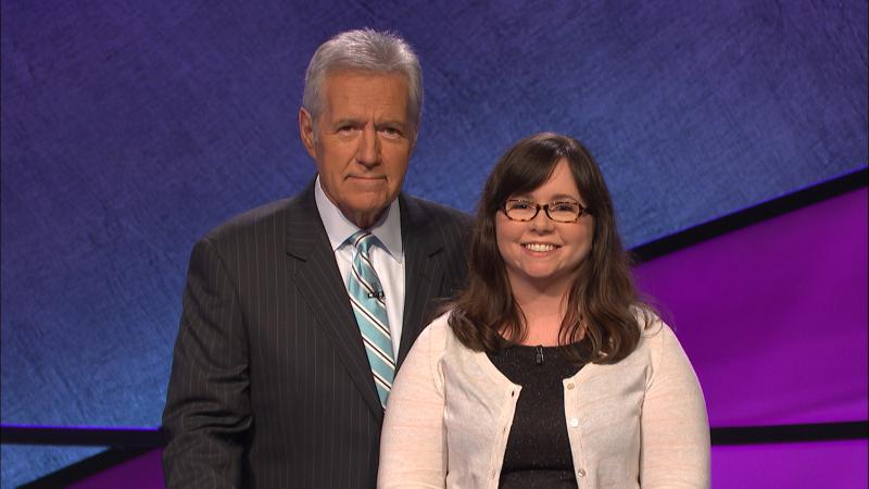 Deborah Elliott with Alex Trebek photo of Deborah Elliott and Alex Trebek