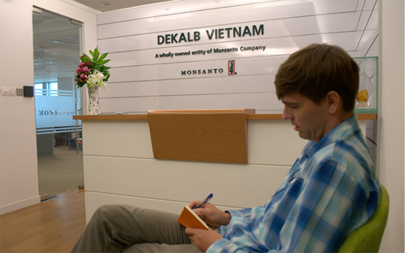 Bart Elmore at the Vietnam headquarters of Monsanto Bart Elmore at the Vietnam headquarters of Monsanto