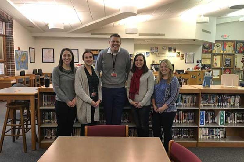 Griffin and the Marysville literacy team Griffin and the Marysville literacy team