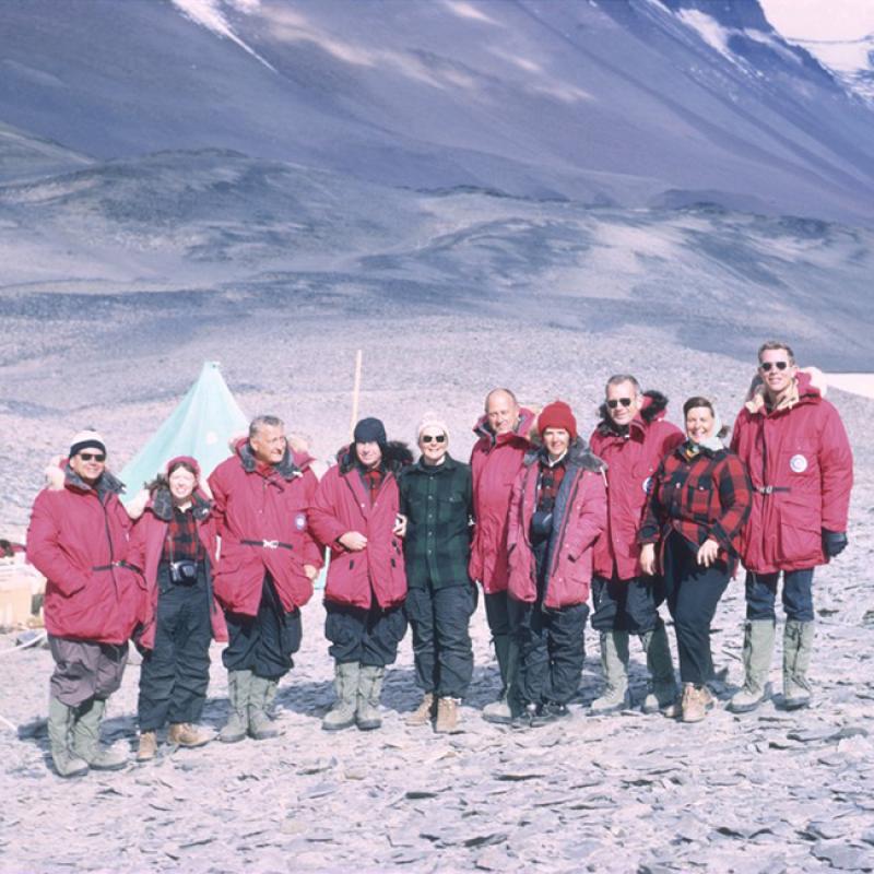 Lois Jones and team in Antarctica Lois Jones and team in Antarctica