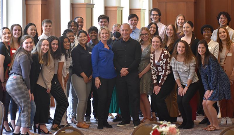 Keith Monda and students