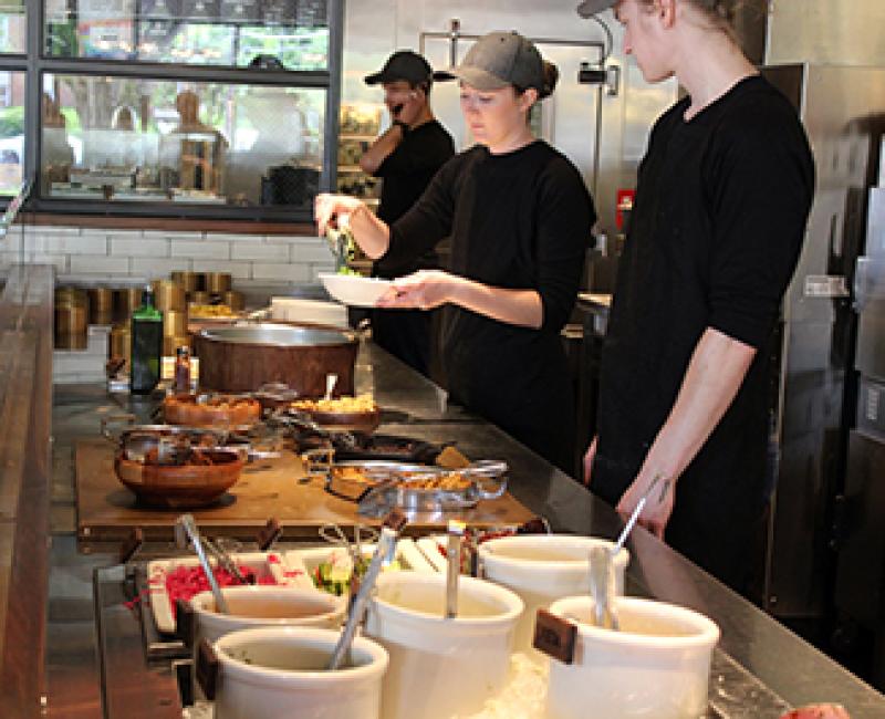 Brassica employees on the line. Brassica employees on the line.