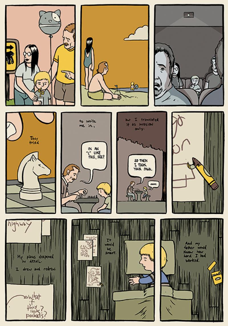 A page from Hornschemeier's "Mother, Come Home." A page from Hornschemeier's "Mother, Come Home."