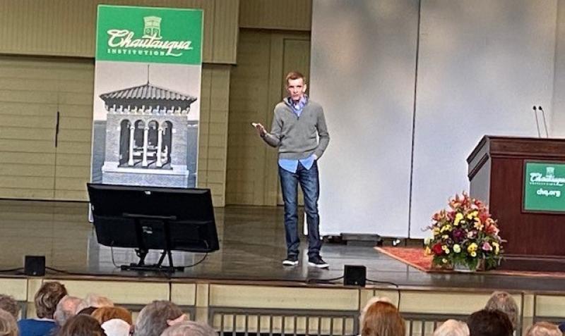 Angus Fletcher presenting at Chautauqua Angus Fletcher Presentation