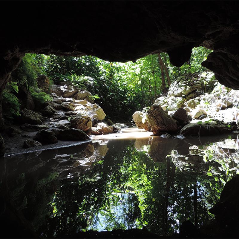 Naihehe cave entrance, Fiji Naihehe cave entrance, Fiji