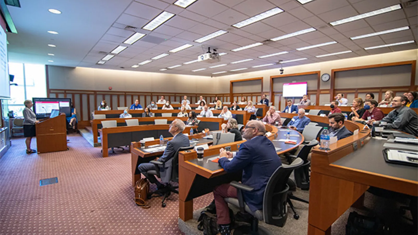 Photo of Arts and Sciences Biotech Summit attendees.