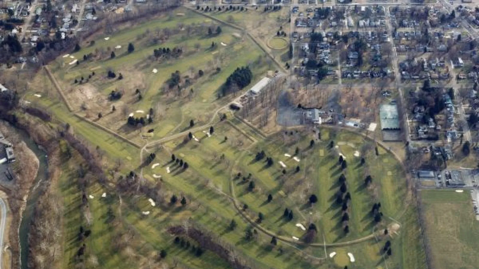 aerial view of the Newark Earthworks