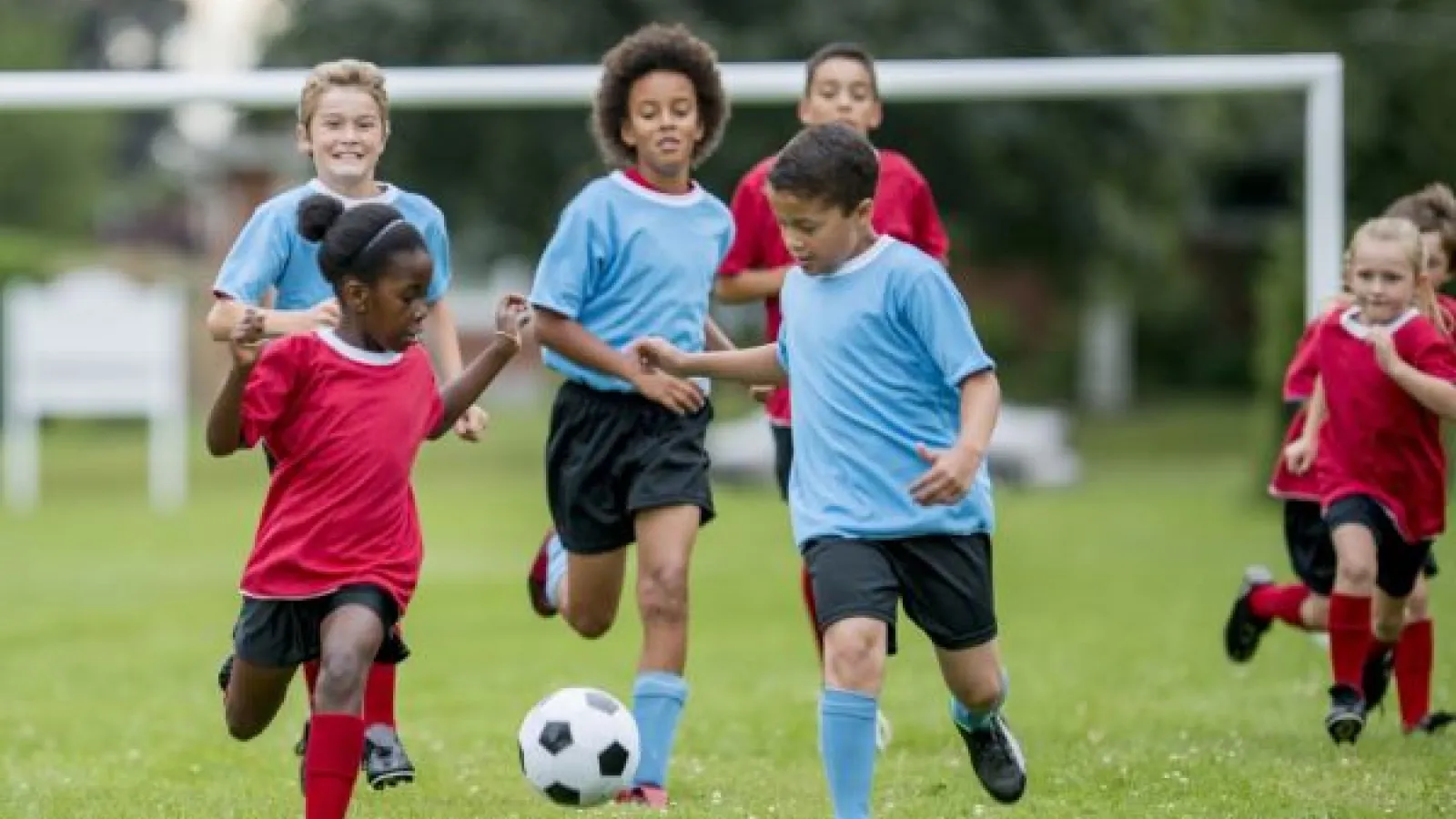 kids playing soccer