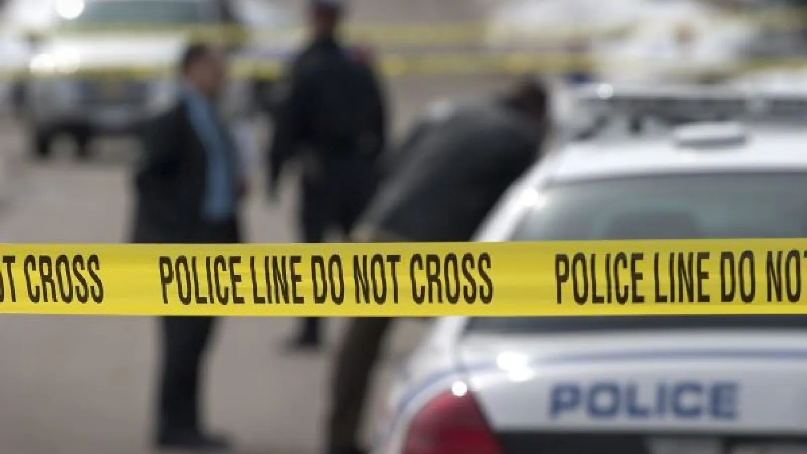 police tape at a crime scene