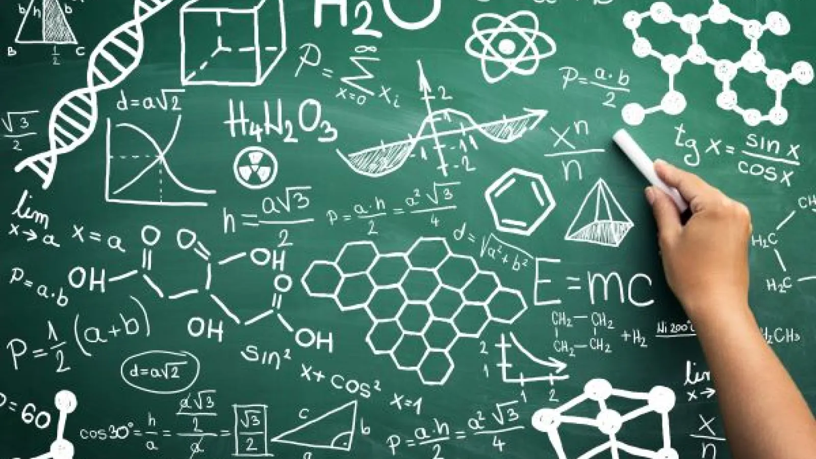 chalkboard with writing
