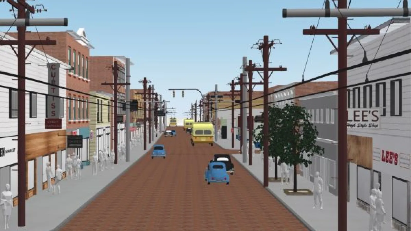 a digital model of Mount Vernon Avenue