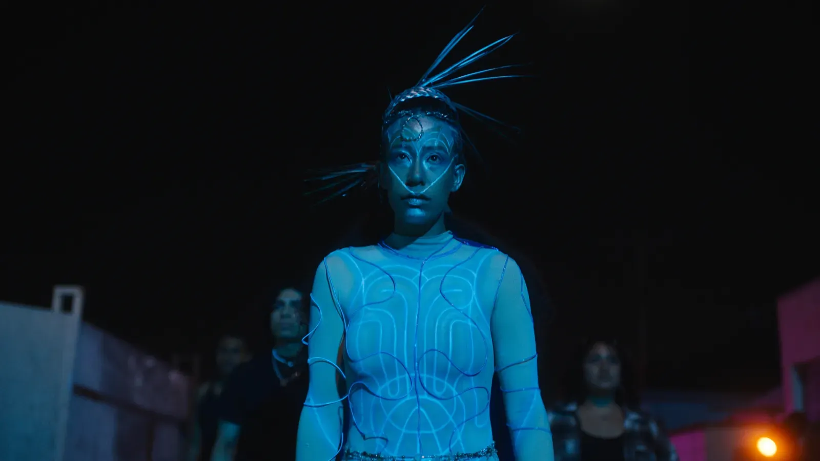 Woman performing