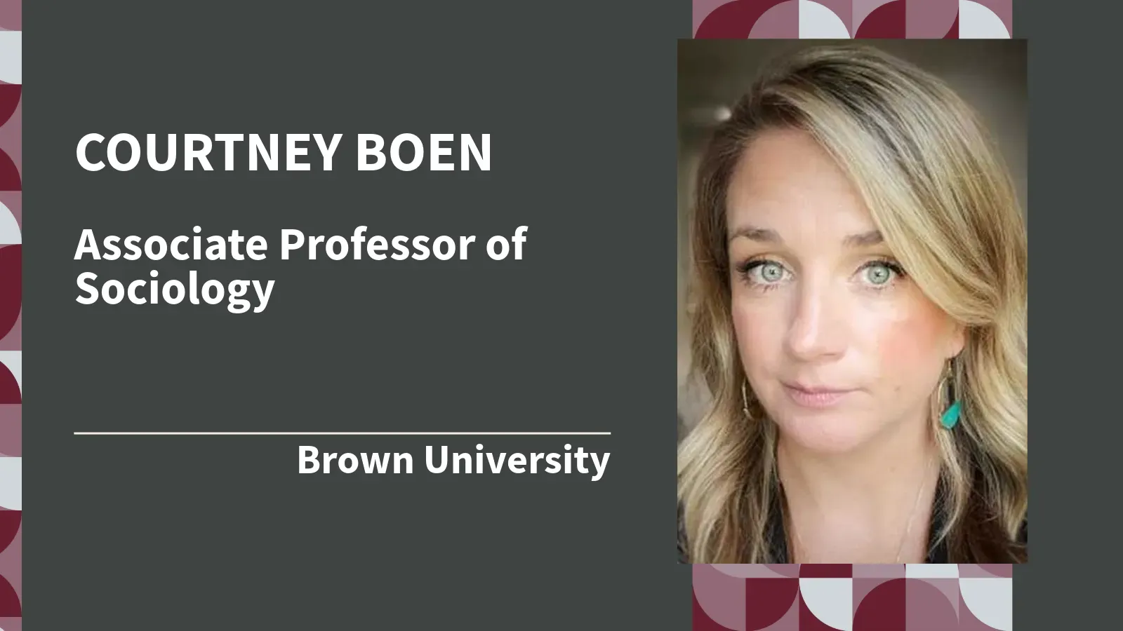 IPR Seminar Series - Dr. Courtney Boen