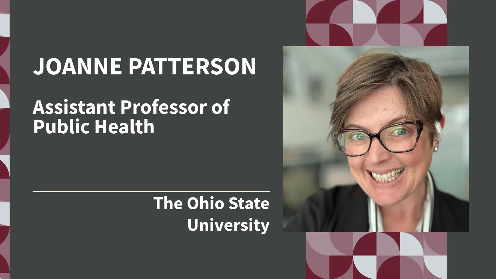 IPR Seminar Series - Dr. Joanne Patterson