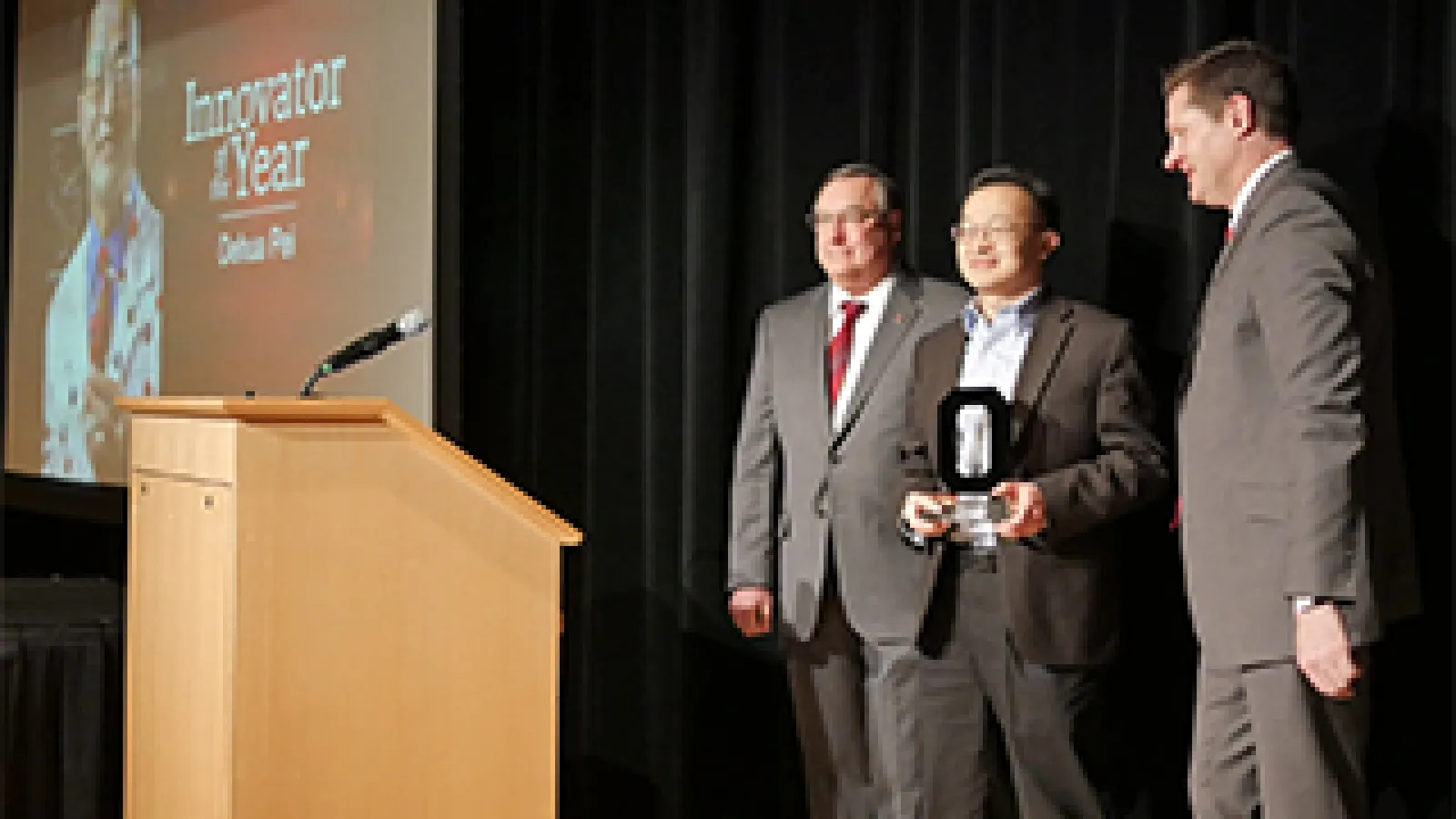 From left: Randy Moses, Dehua Pei, Matt McNair