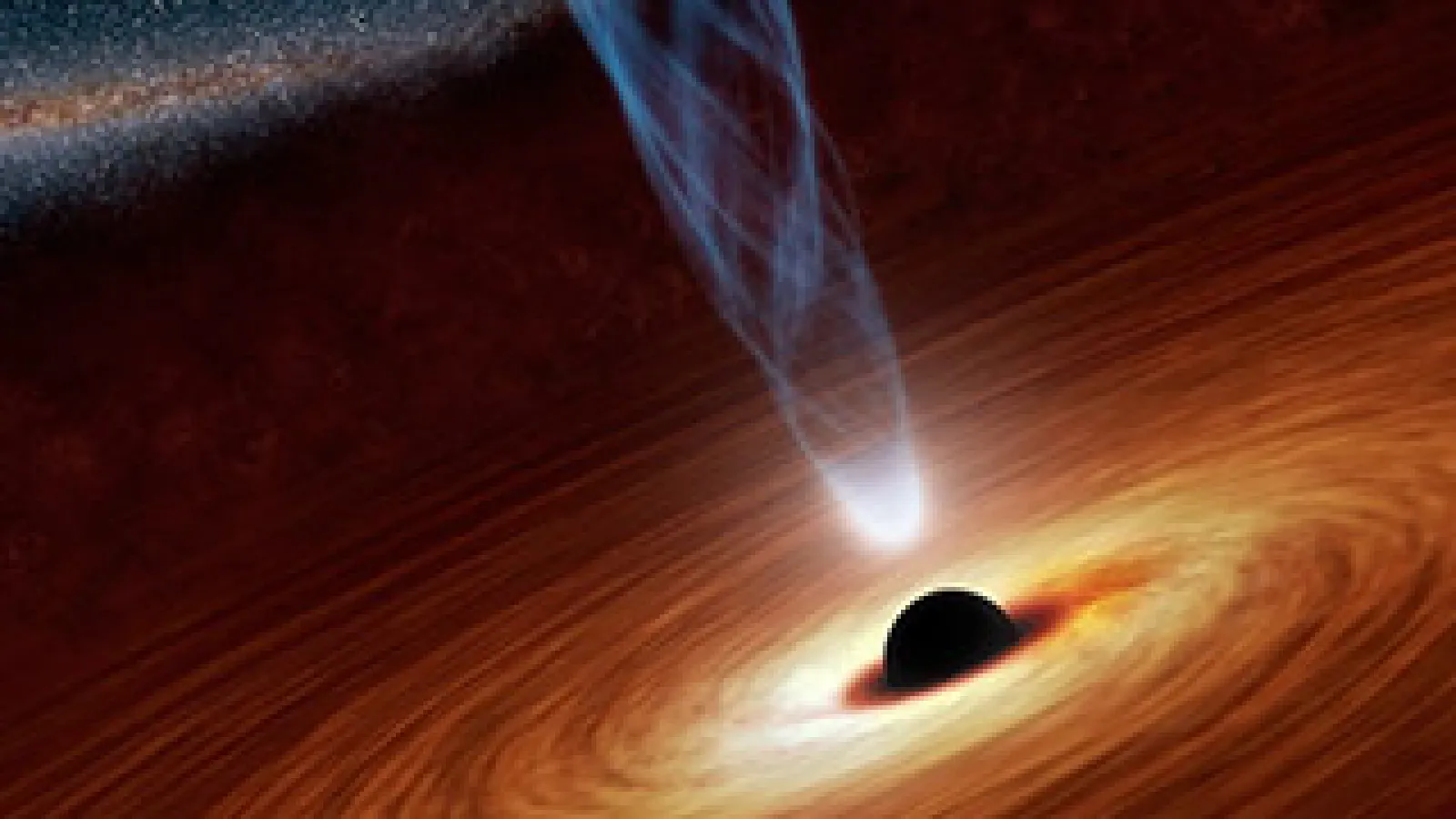 Artist rendering of a supermassive black hole