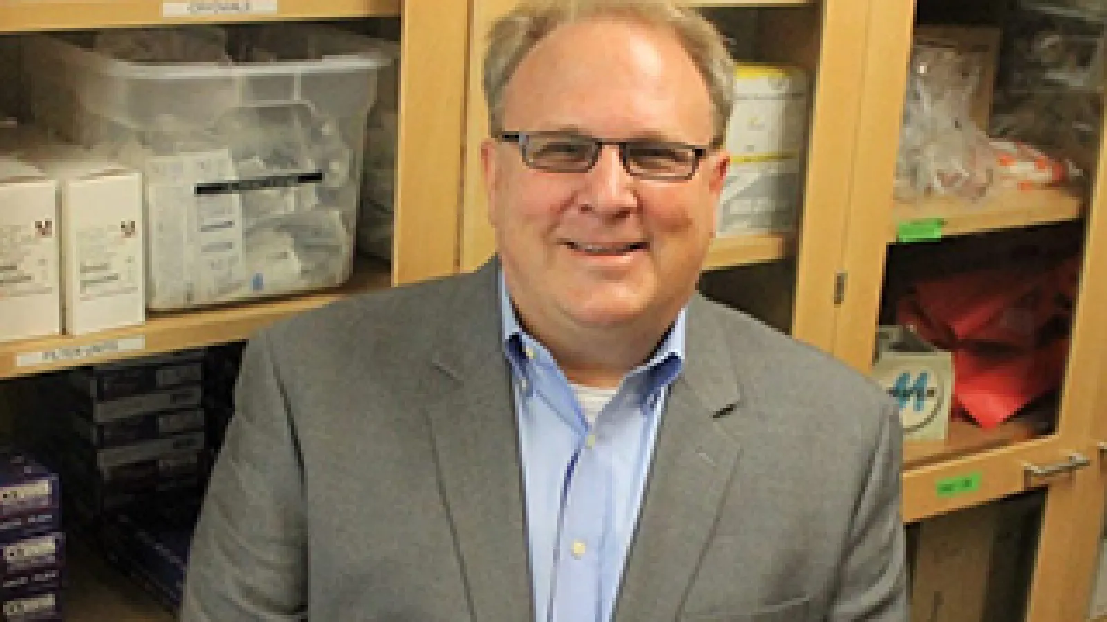 Raymond Goodrich in a lab
