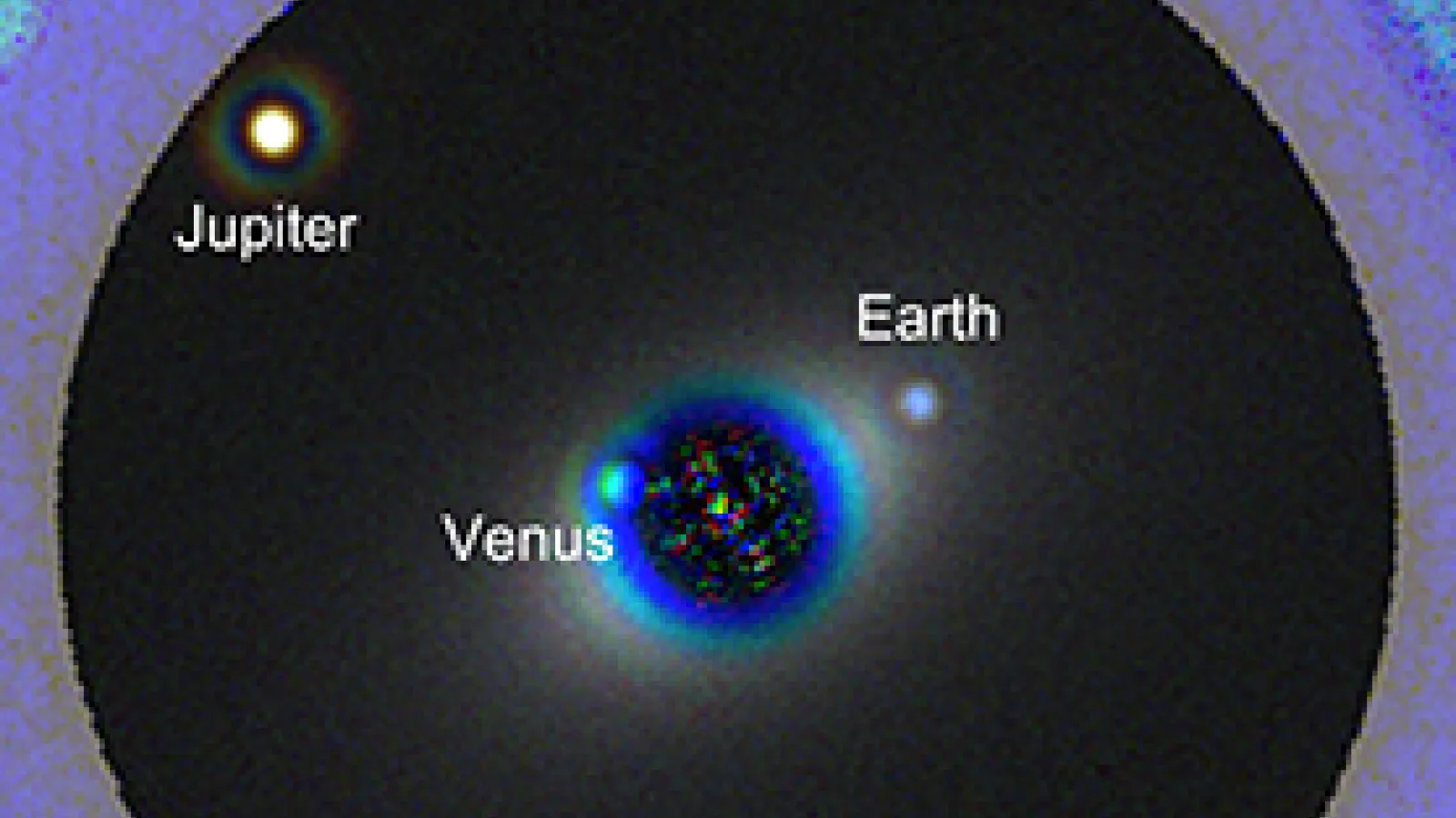 Simulated image from a proposed high-definition telescope