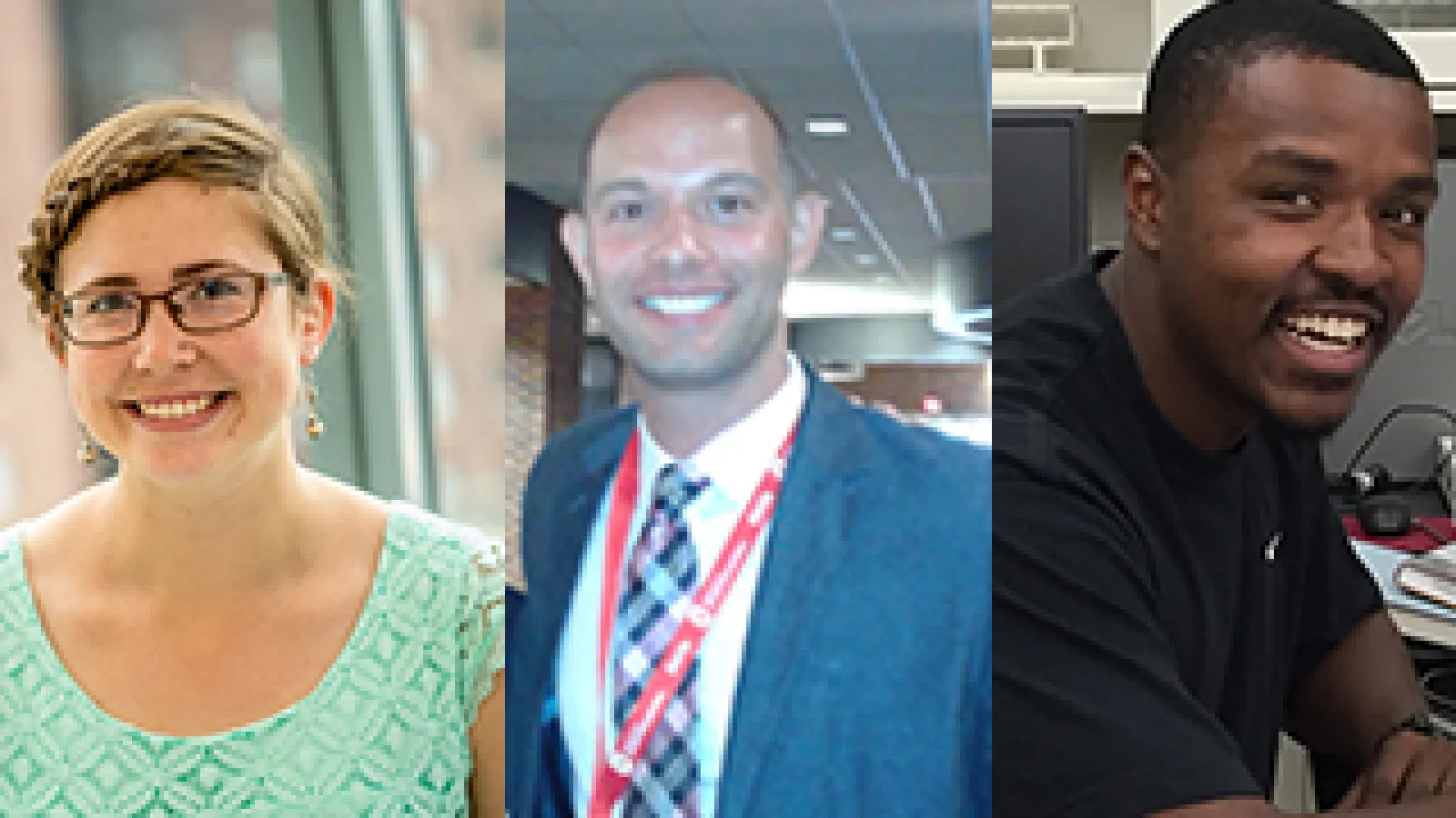 From left: Kendra Weinrich, Andre Santiago, Craig Stevens