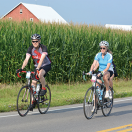 Dean Horn and his wife Victoria Powers have participated in Pelotonia for 13 yearsy