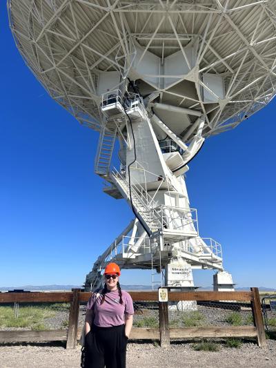 Audrey at the telescope