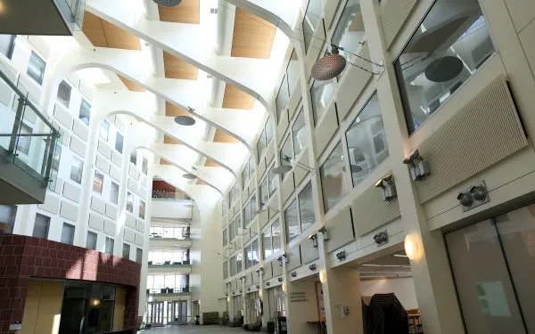 the Physics Research Building lobby