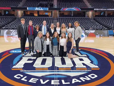Students at the Final Four