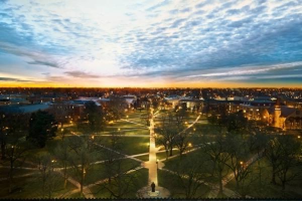 The Oval at night