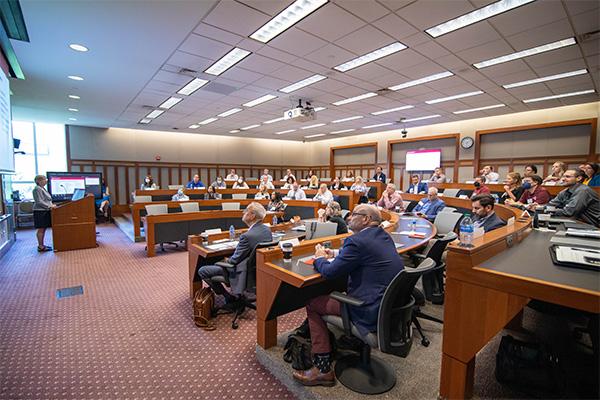 Photo of Arts and Sciences Biotech Summit attendees.