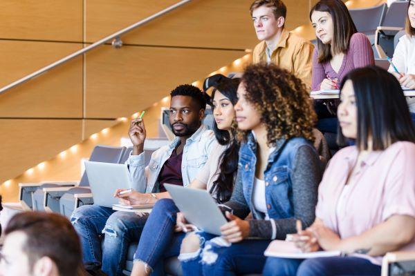 students in a lecture hall