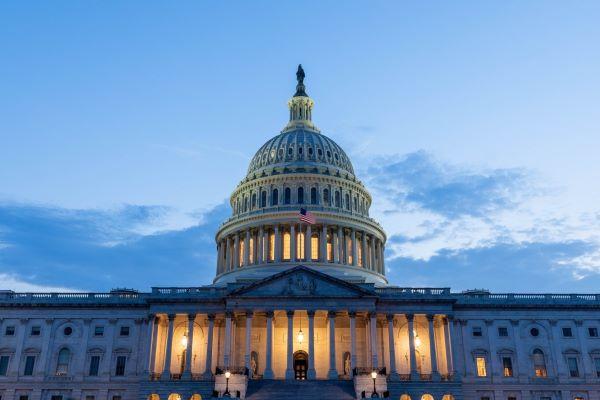 U.S Capitol Building at dusk
