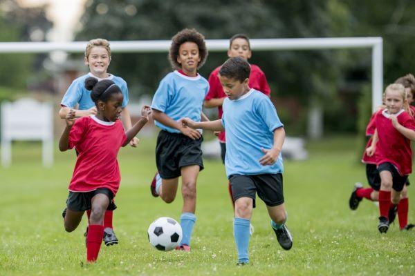 kids playing soccer