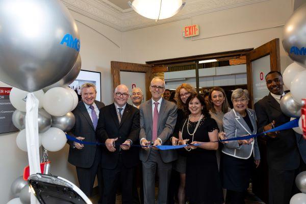 Amgen ribbon cutting