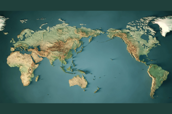 World oceans map