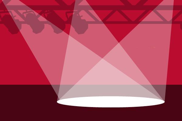graphic of a theater stage